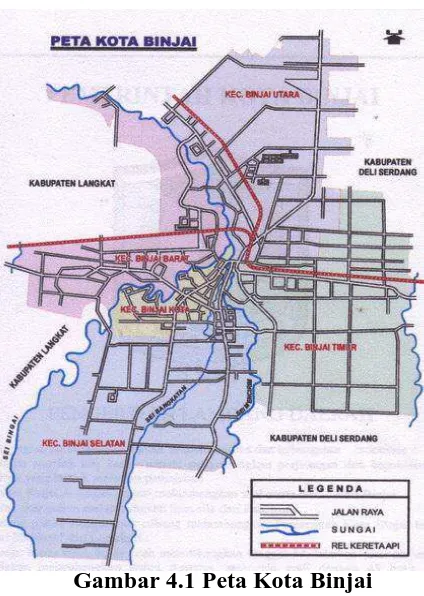 Gambar 4.1 Peta Kota Binjai 