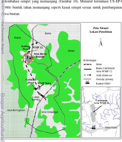 Gambar 10 Peta situasi lokasi penelitian 