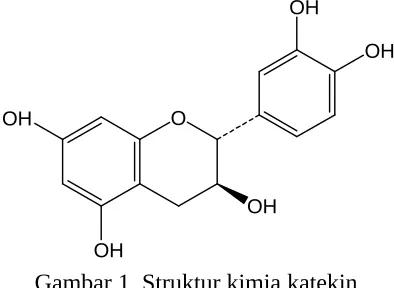 Gambar 1. Struktur kimia katekin