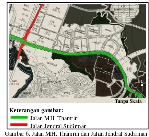 Gambar 6. Jalan MH. Thamrin dan Jalan Jendral Sudirman  