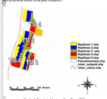 Gambar 1  Peta sketsa lokasi penelitian (Yunus 2011) 