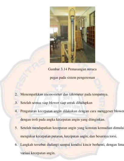 Gambar 3.14 Pemasangan neraca 