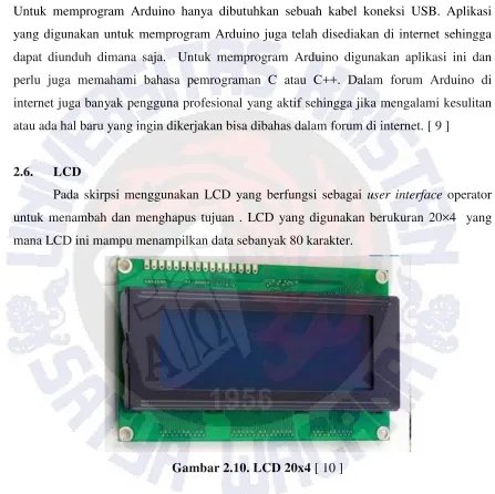Gambar 2.10. LCD 20x4 [ 10 ] 