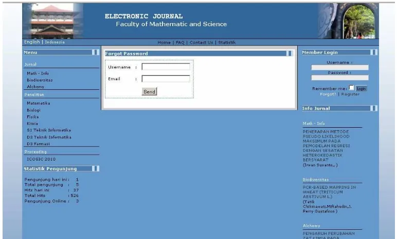 Gambar 4.5 Halaman menu jurnal Math-info 
