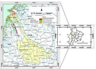 Gambar 3. Peta Dinamika Distribusi Mangrove di Kecamatan Bonang Kabupaten Demak Tahun 2010-2015