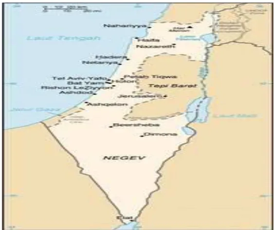 Gambar 4 : Peta Israel 