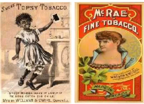 Gambar 1 : Iklan rokok yang pertama kali di publikasikan (1800 dan