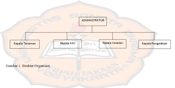 Gambar 1. Struktur Organisasi 