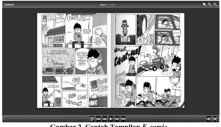 Gambar 2. Contoh Tampilan E-comic  