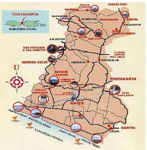 Gambar 3. Peta Wisata Kabupaten Kulon Progo 