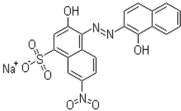 Gambar 2. Struktur kimia Eriochrome Black-T 