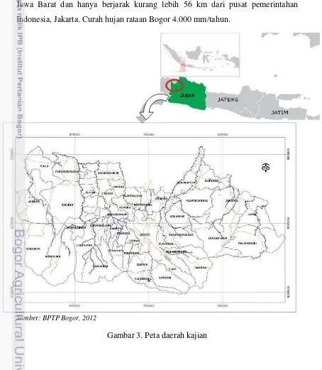 Gambar 3. Peta daerah kajian 