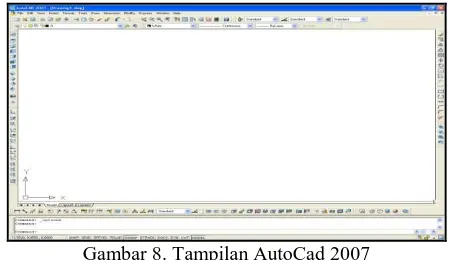 Gambar 8. Tampilan AutoCad 2007 