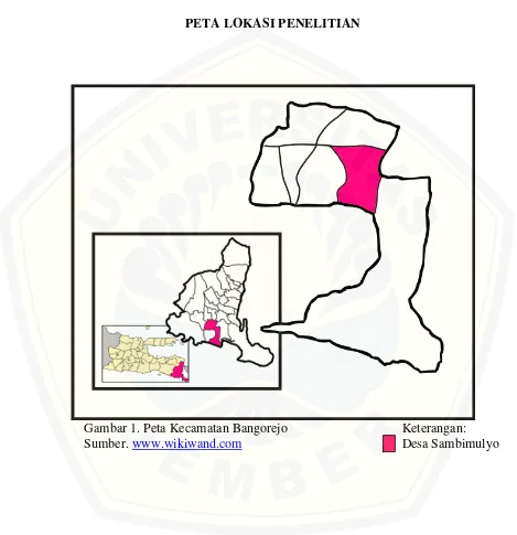 Gambar 1. Peta Kecamatan Bangorejo 