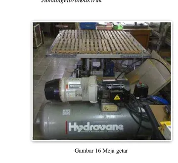 Gambar 16 Meja getar 