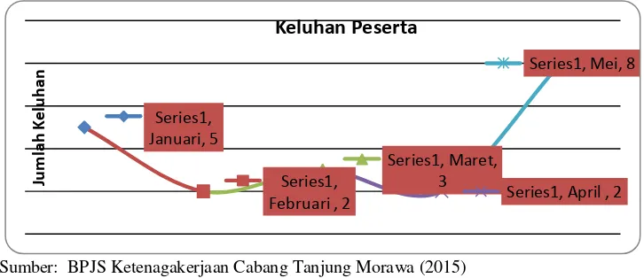 Gambar 1.2  Keluhan yang diterima oleh BPJS Ketenagakerjaan Cabang Tanjung Morawa (Januari-Mei 2015) 