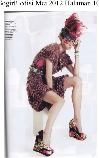 Foto Rubrik Gambar 14 Fashion Spread dengan Tema: Tribaleon pada Majalah 
