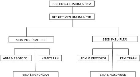 Gambar-2 Struktur Organisasi CSR dan PKBL PT Inalum 