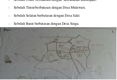 Gambar 4.1 Peta Desa Bunuraya 