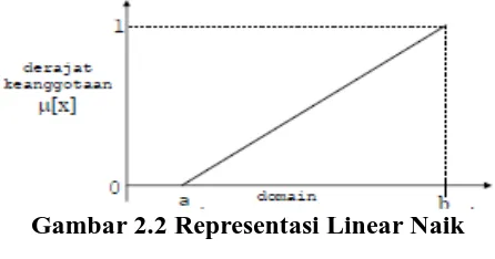 Gambar 2.2 Representasi Linear Naik 