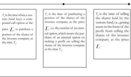 Figure 1. A Schematic Representation of  a Venture Investment by Buying a Share Pur-chase Option at the Beginning of  the Investment Process