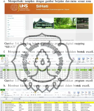 Gambar 3.4. Tampilan halaman pembuka program digital mapping “SIHATI”  