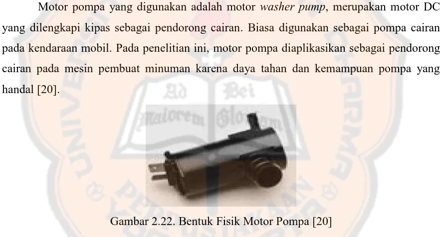 Gambar 2.22. Bentuk Fisik Motor Pompa [20] 