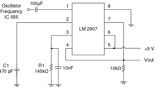 Gambar 6. Rangkaian Frequency to Voltage Converter