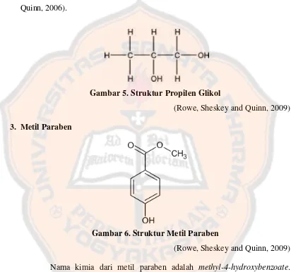 Gambar 5. Struktur Propilen Glikol 