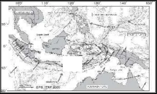 Gambar 1.1: Peta tektonik kepulauan Indonesia dan sekitarnya