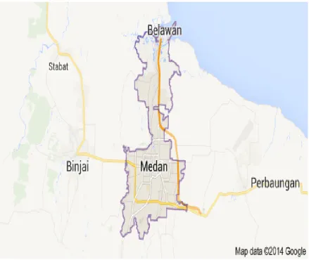 Gambar: 4.1 Peta Kota Medan 