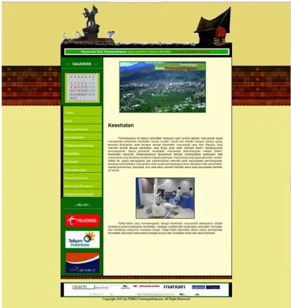 Gambar 5.7 Tampilan Halaman Kesehatan 