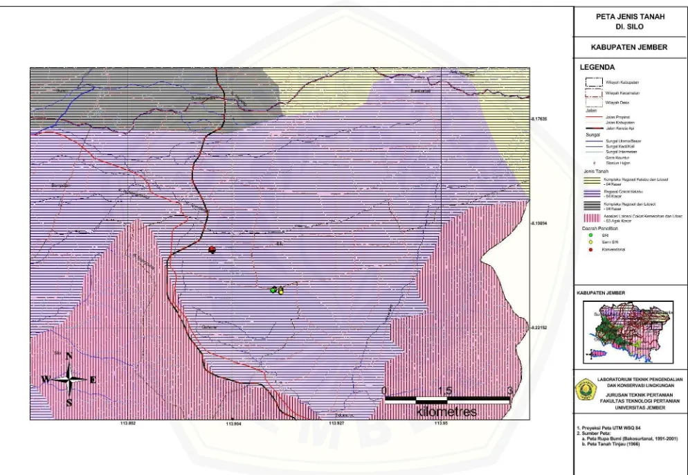 Gambar 4.1. Peta Jenis Tanah Di Silo 
