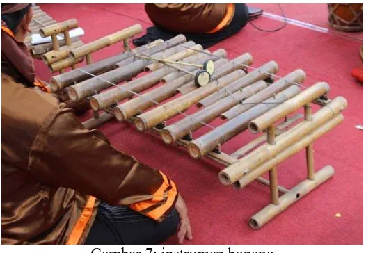 Gambar 7: instrumen bonang (Dokumentasi: Darma, September 2015) 