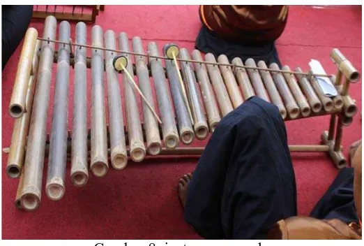 Gambar 8: instrumen gambang (Dokumentasi: Darma, September 2015) 