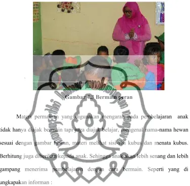 Gambar 4.3 Bermain peran 