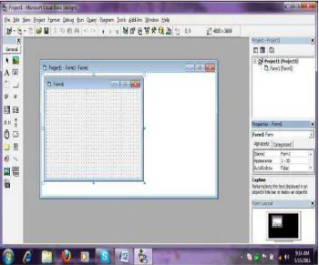 Gambar 2.3 Tampilan Awal Standard EXE 