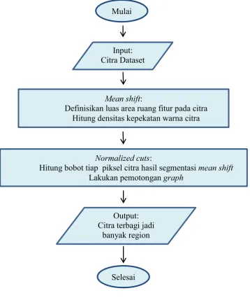 Gambar 3. 3 Diagram alir proses segmentasi awal atau low level 