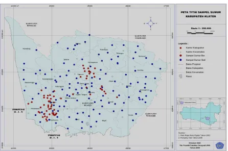 Gambar 2. Peta Bentuklahan Daerah Penelitian Gambar 4.1.  Peta Bentuklahan Kabupaten KlatenSumber: Peneliti, 2014  