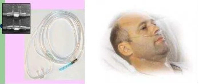 Gambar 1.6. Cara pemberian oksigen melalui masker 
