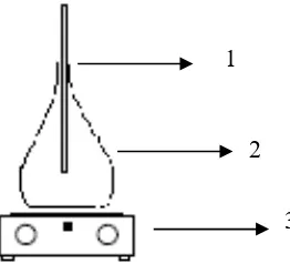 Gambar 3.1 Rangkaian Peralatan Pembuatan Deep Eutectic Solvent (DES) dariCholine Cloride dan Gliserol