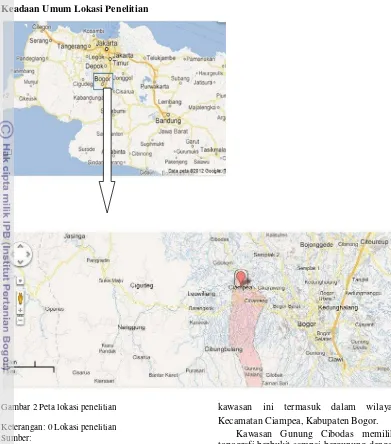 Gambar 2 Peta lokasi penelitian  