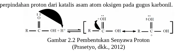 Gambar 2.4 Reaksi Protonasi