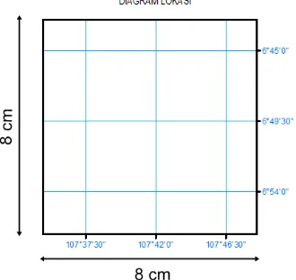 Gambar D.8. Ukuran diagram lokasi pada Kertas A1 