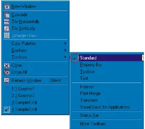 Gambar 2.1 Menu Toolbars Standar 