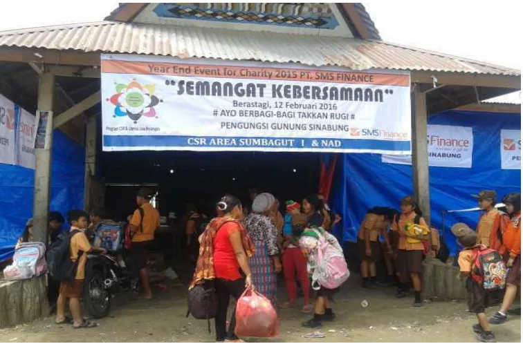 Gambar 5. Keadaan didalam posko pengungsian 