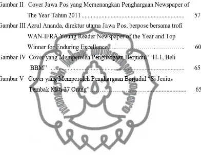 Gambar II   Cover Jawa Pos yang Memenangkan Penghargaan Newspaper of  