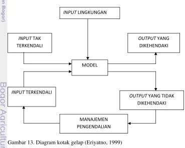 Gambar 13. Diagram kotak gelap (Eriyatno, 1999) 