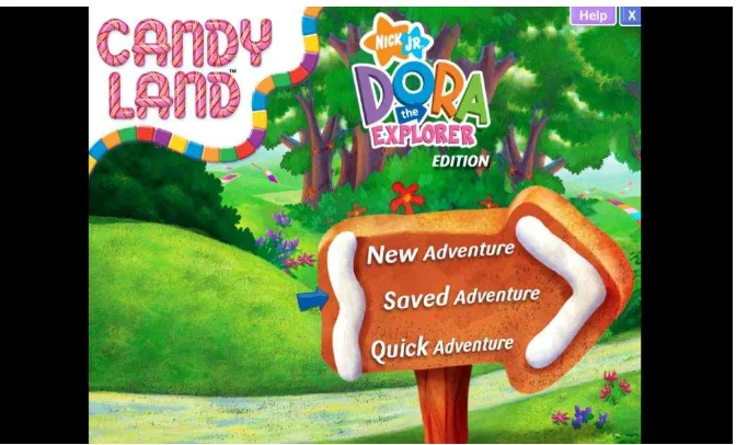 Gambar 2. Game Dora The Explorer edisi Candy Land 