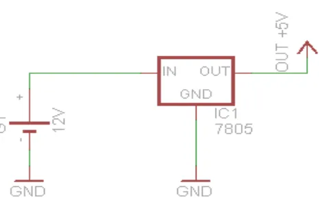 Gambar 3.4. rangkaian Power supply 